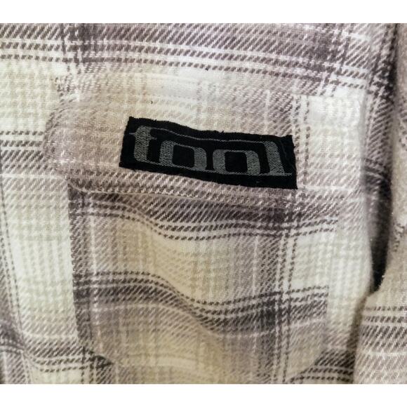 Upcycled Hollister Flannel w/ TOOL Patch — Handmade One-of-a-Kind Alt Metal SZ L - Picture 5 of 10